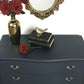 Black Louis chest of drawers in dark grey