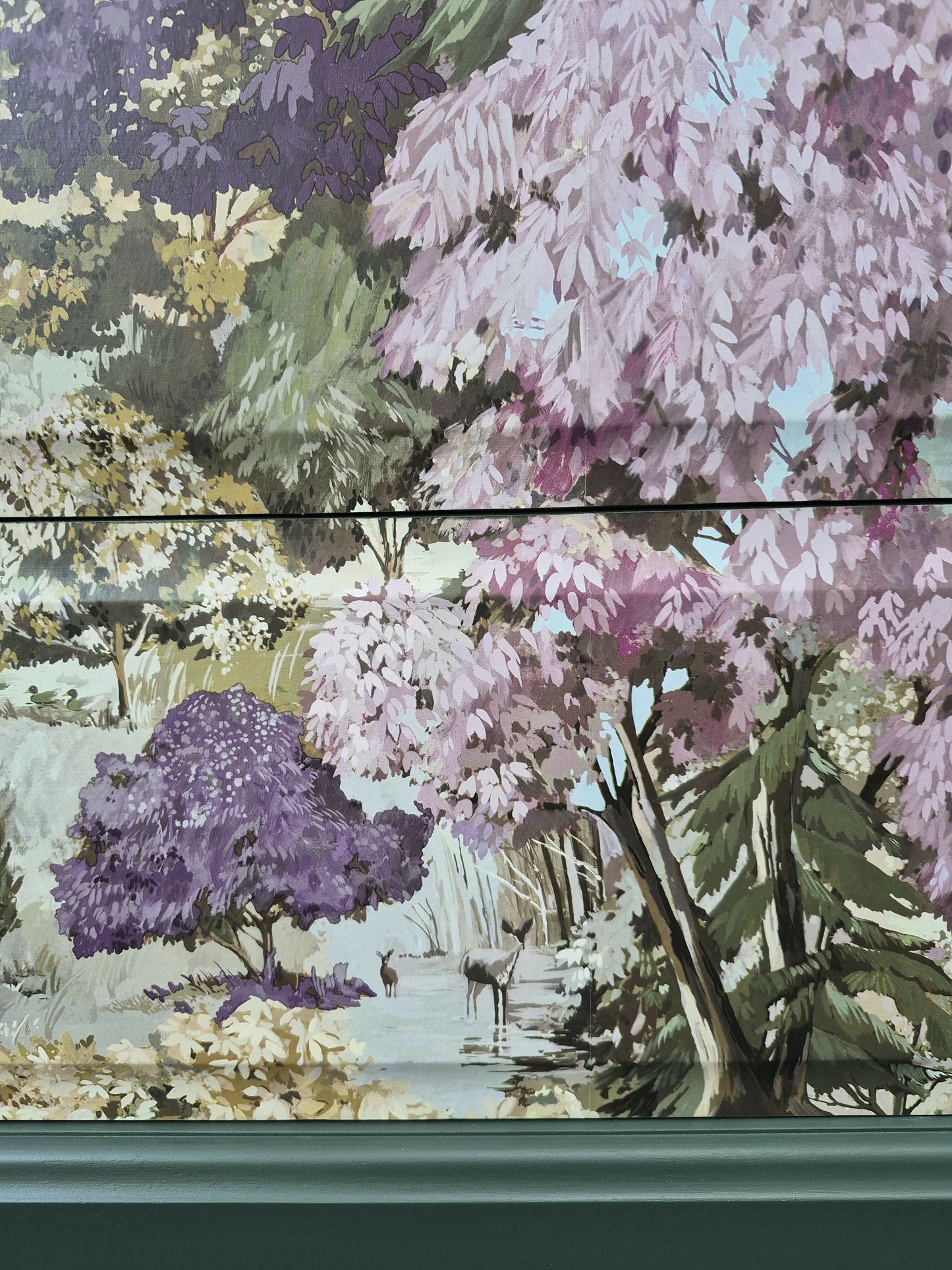 Decoupaged Stag chest of drawers