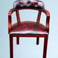 Leather Chesterfield Court Chair / Leather Office Chair