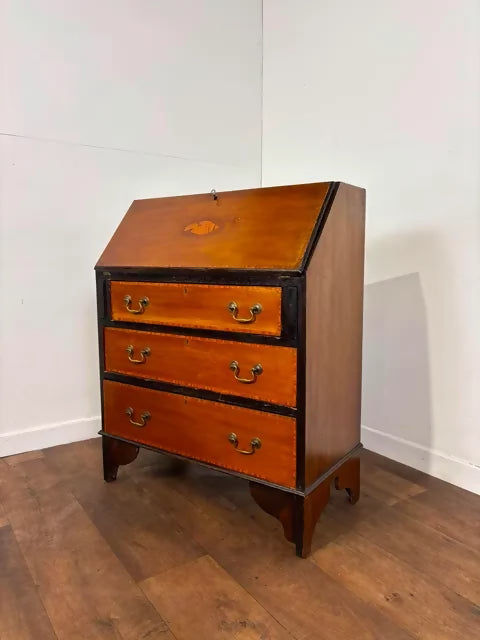 Edwardian Inlaid Mahogany Bureau