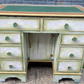 White green ethereal boho writing office desk