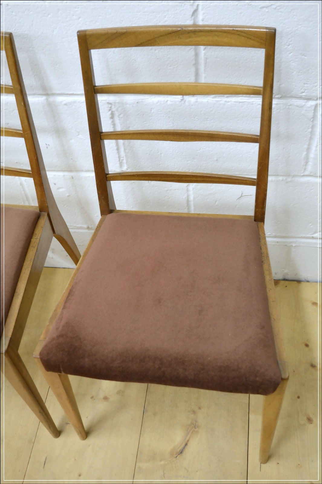vintage dining chairs X4 teak McIntosh danish mid century DELIVERY