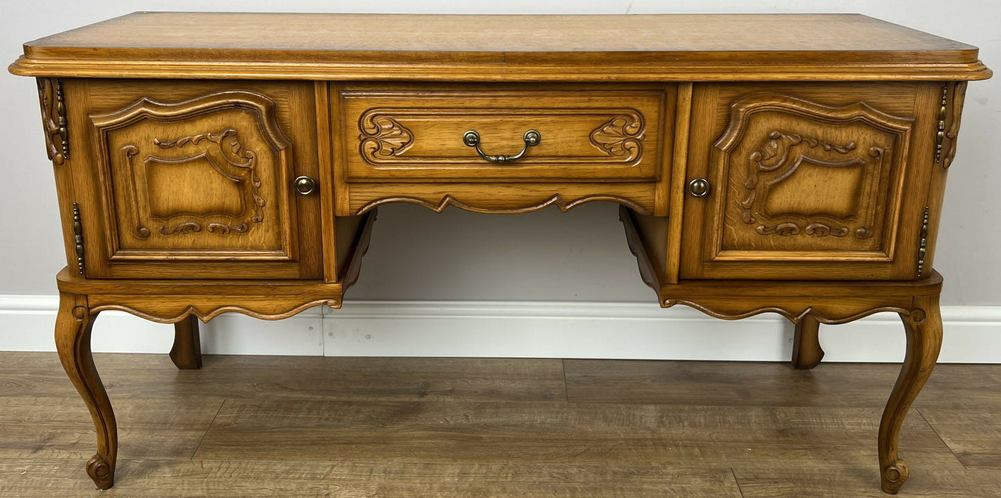 Sideboard Vintage French Louis Style Carved Cupboard TV Stand Cabinet LOT 6271