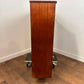 Mid-Century Glazed Teak Bookcase Cabinet