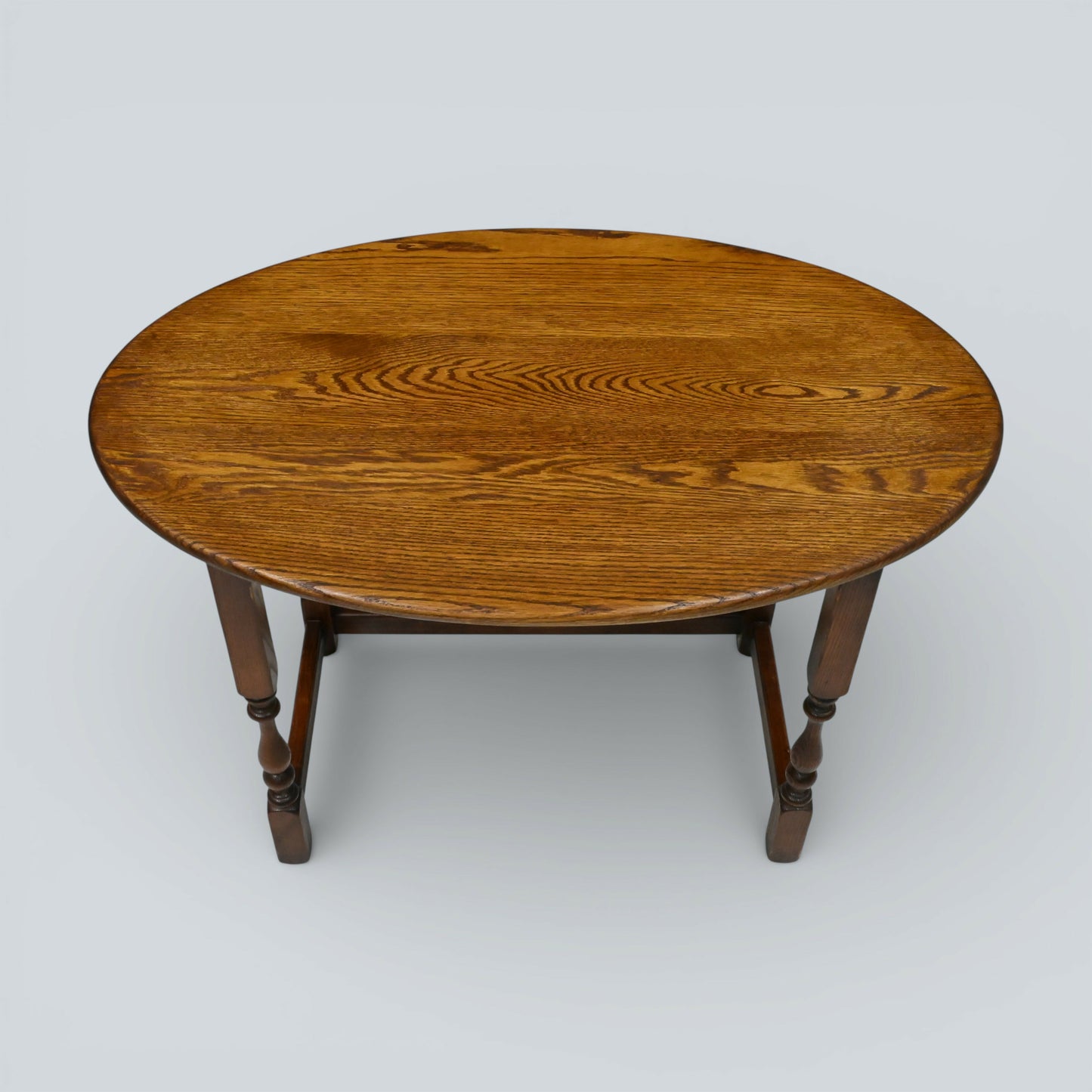 Old Charm Oval Coffee Table Tudor Style 54cm x 82cm Oak FREE UK Delivery