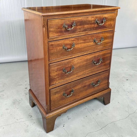 Vintage Georgian tallboy style chest of drawers / bedside table