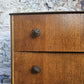 Vintage Chest Of Drawers Cabinet Oak Five Drawer Super Proportions Beautiful Detailing