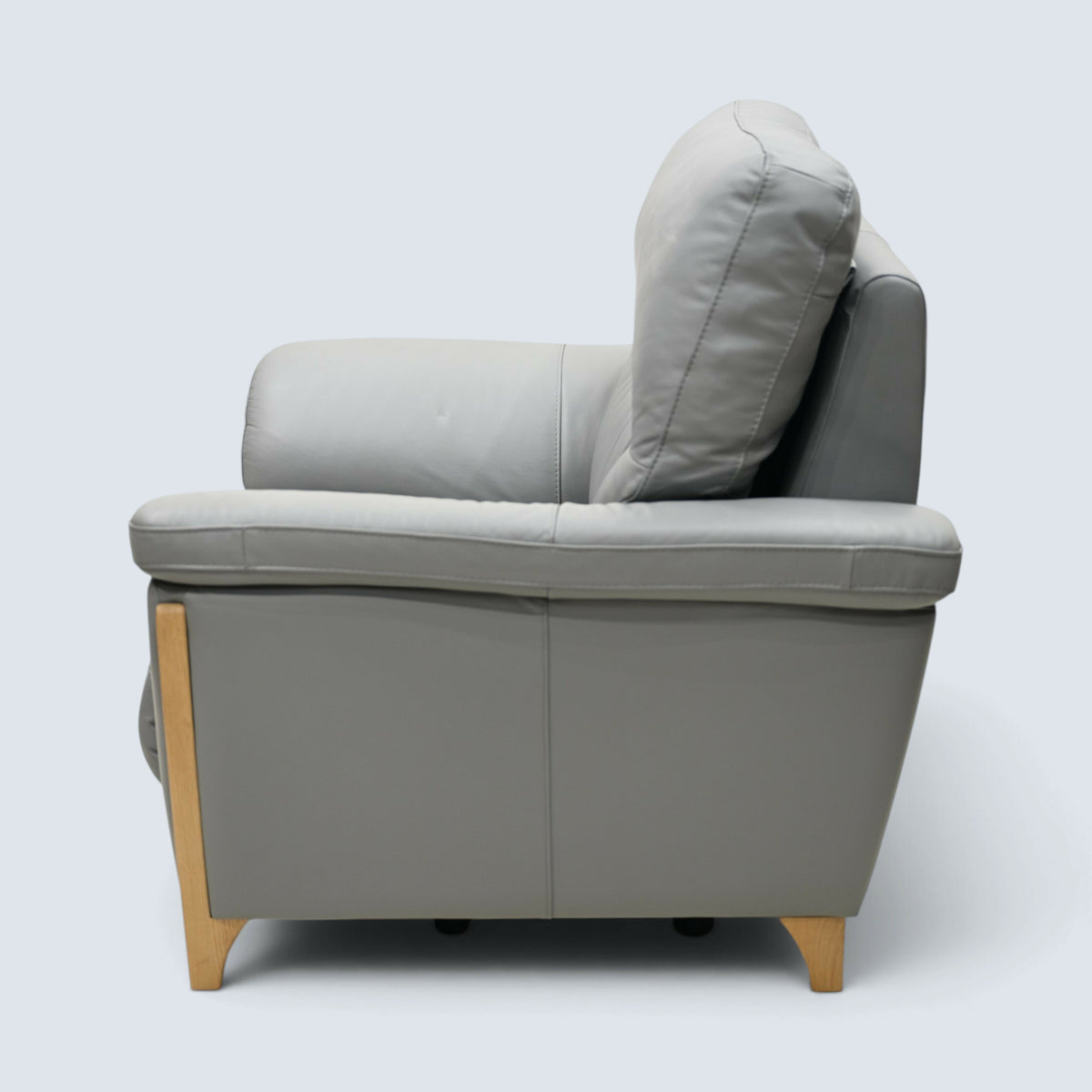 Ercol Electric Reclining Armchair From Grey Leather Enna Range FREE UK Delivery*