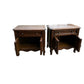 Vintage Oak French Provincial style bedsides cupboards by Century furniture