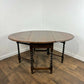 Vintage Oak Drop Leaf Table With Barley Twist Support