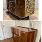 Large Art Deco Walnut and Gold Sideboard / Drinks Cabinet