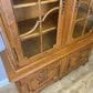 Bookcase Vintage French Louis XVI Oak Display Cabinet Carved Sideboard LOT 6283