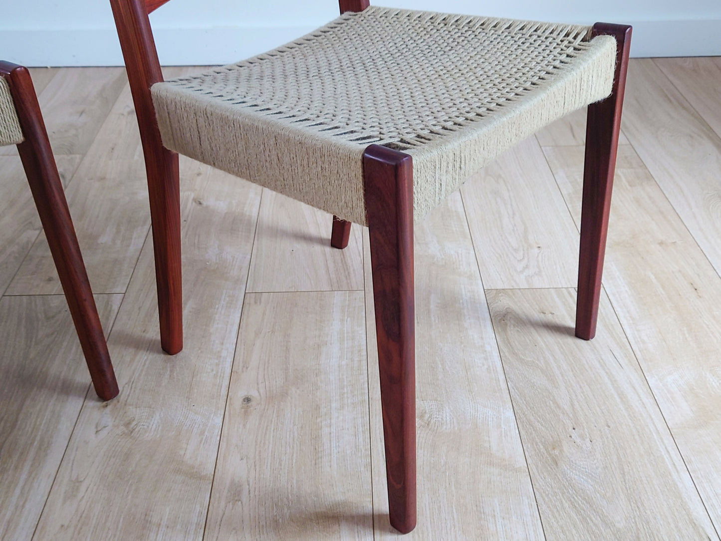 Pair Of Mid Century Danish Teak Dining Chairs By Arne Hovmand