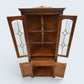 Old Charm Corner Display Cabinet with Leaded Glass Tudor Brown FREE UK Delivery*