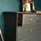 Dark grey solid mahogany stag Chest Of Drawers
