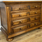 Chest of Drawers Vintage French Style Oak 4 Drawers Carved Cabinet LOT 6258