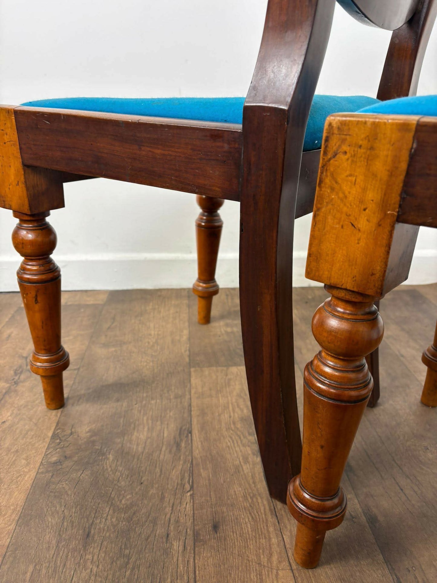 Victorian Pair of Mahogany Balloon Back Chairs