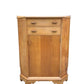 Mid century light Oak corner cupboard / drinks cabinet