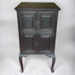 Vintage Solid Mahogany Lift Top Black Painted Music Stereo Cupboard Cabinet