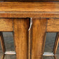 Vintage Mahogany Bookcase Display Cabinet With Adjustable Shelves