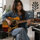 Patchwork Animal Skins Design Fender Electro Acoustic Guitar