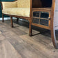 Edwardian Walnut Upholstered setteejkj