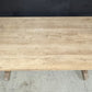 French Bleached Oak Farmhouse Dining Table