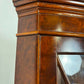 Reproduction Walnut Glazed Corner Display Cabinet