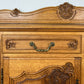 Sideboard Vintage French Louis Style Oak 4 Door Cupboard Carved Cabinet LOT 6362