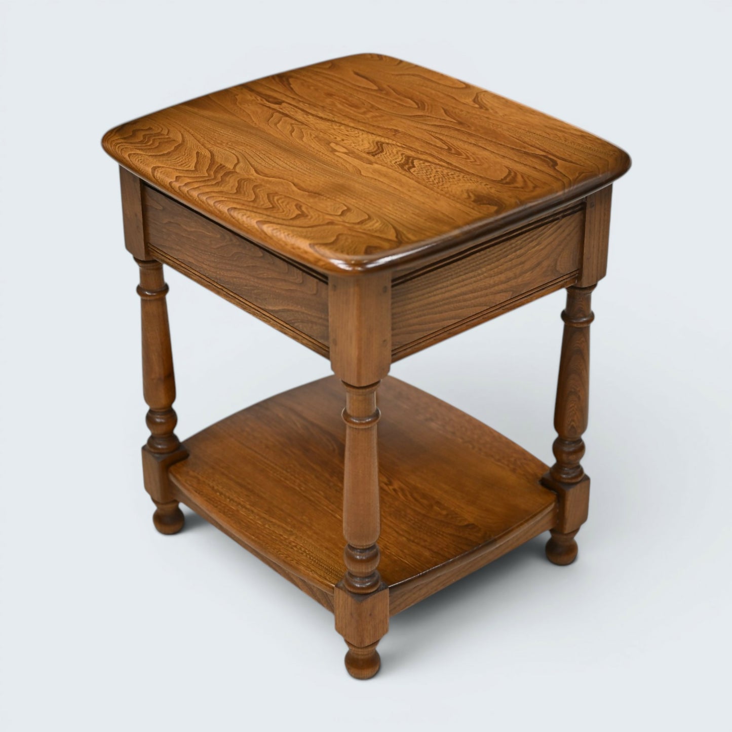 Ercol Lamp/Bedside Table Elm Golden Dawn Finish Mid Century Modern FREE Delivery