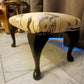 Antique style Footstool, Designer Velvet.