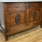 Cabinet Antique French Style Marble Top Oak Sideboard Carved Cupboard LOT 6312
