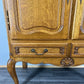 Cabinet Vintage French Louis XVI Oak Carved Cupboard with 2 Drawers LOT 4460