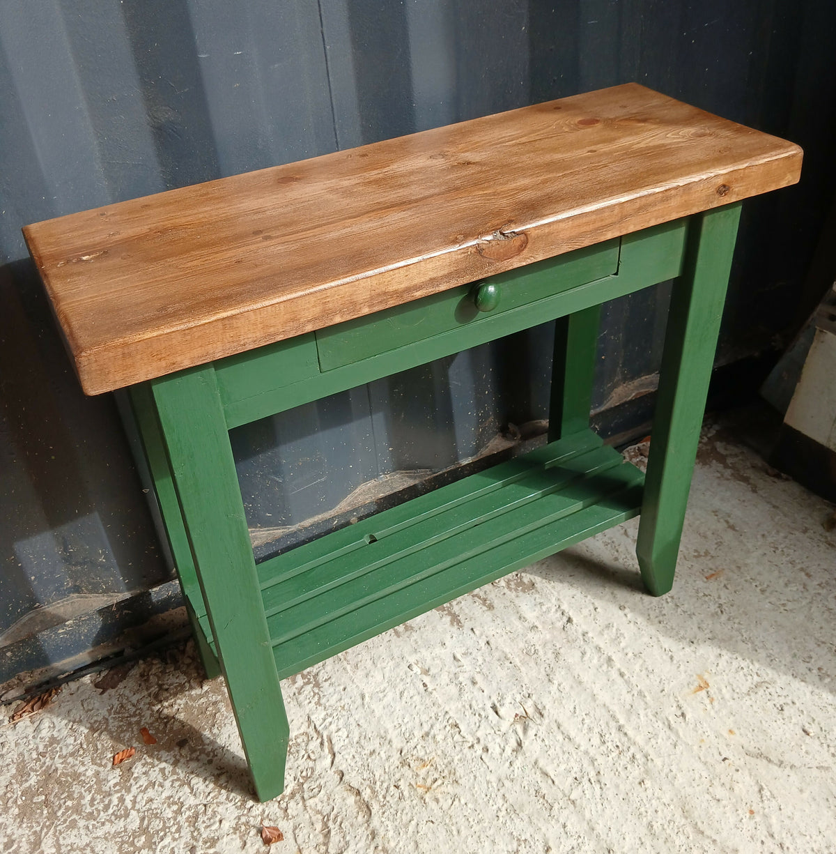 Chunky Pine Side Table