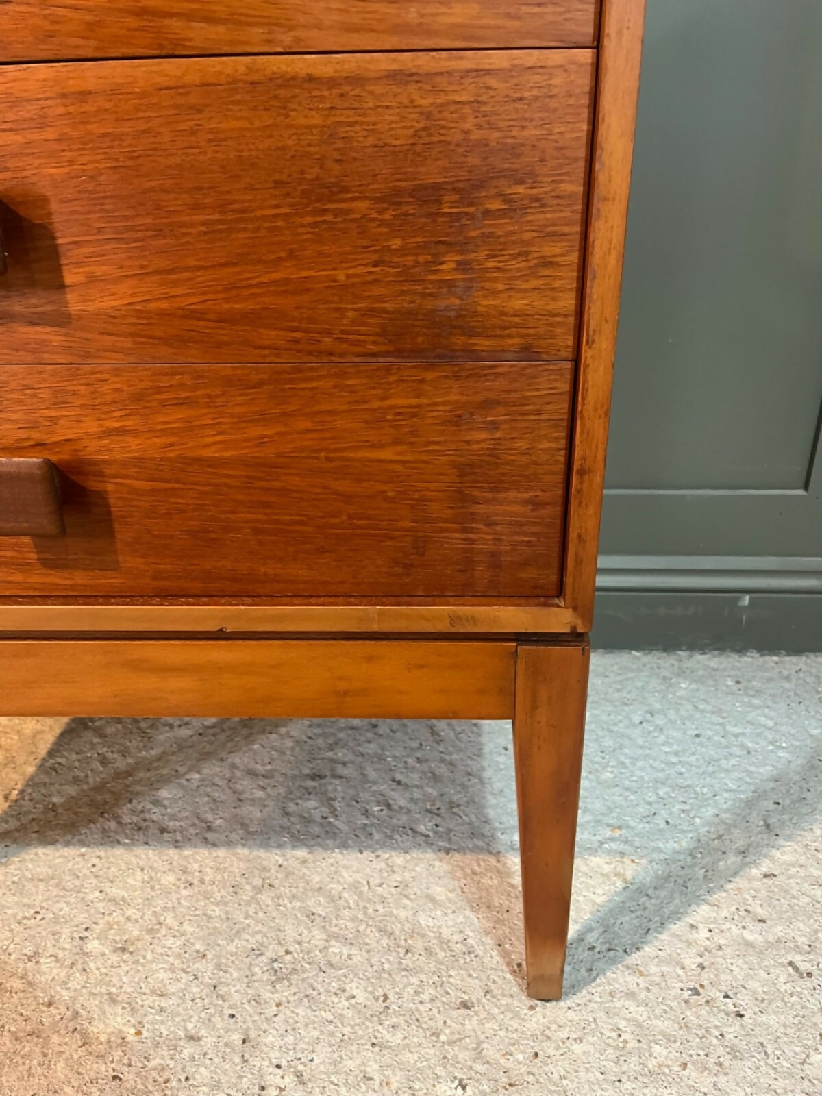 Tallboy Teak Chest Of Drawers Mid 20th C 6 Drawer Chest Danish Style
