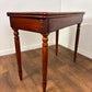 Victorian Crossbanded Mahogany Fold Over Tea Table