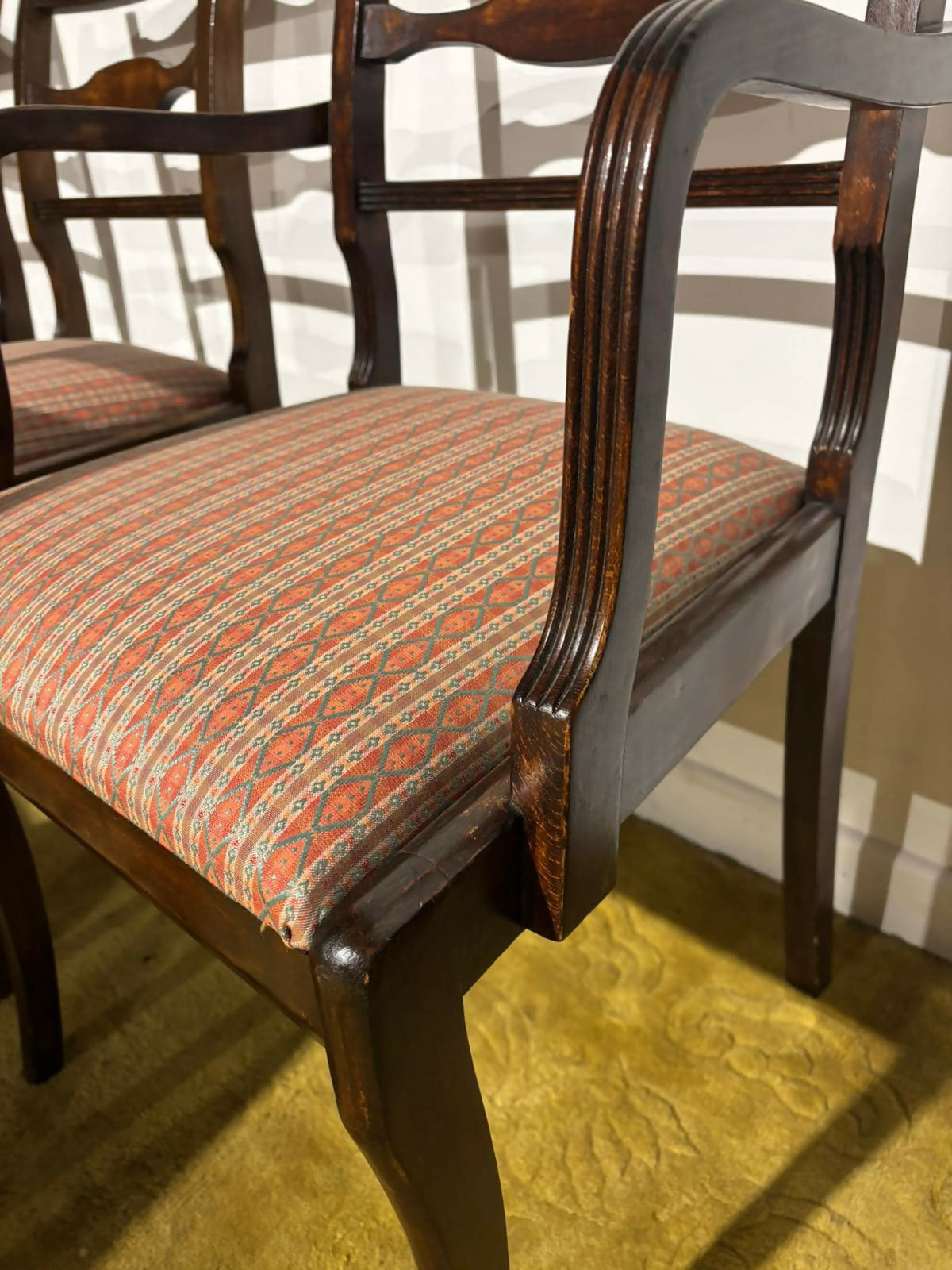 Set of six regency style mahogany chairs, two of which are carvers5