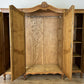 Wardrobe Vintage French Louis XVI Style Oak Four Door Carved Armoire LOT 6386