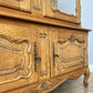 Bookcase Vintage French Louis XIV Style Oak Glazed Display Cabinet LOT 6490