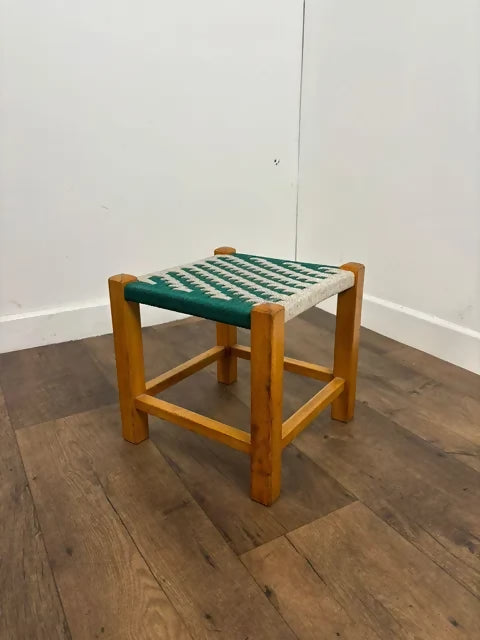 Vintage Oak Framed Stool
