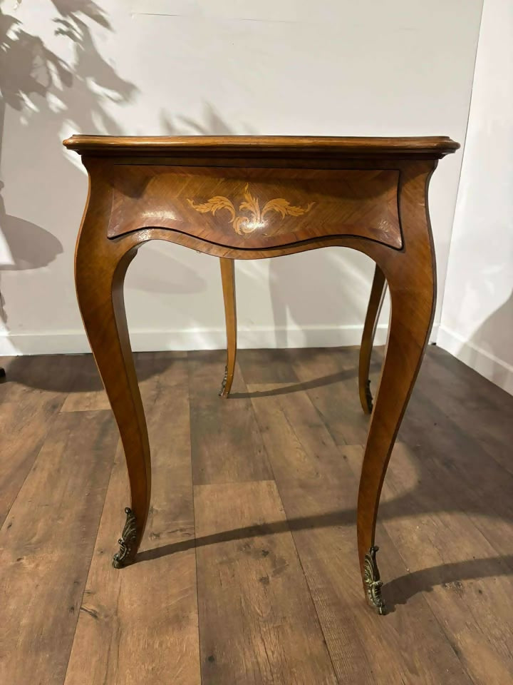 Reproduction Kingwood Marquetry Inlaid Bureau Plat