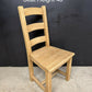 Set 6 Bleached Oak Farmhouse Dining Chairs