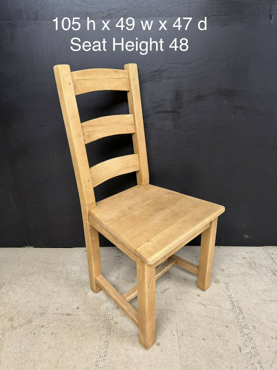 Set 6 Bleached Oak Farmhouse Dining Chairs