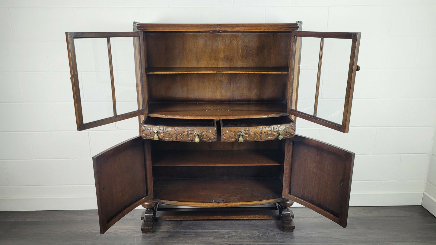 Ercol Glazed Display Cabinet Unit, 40s