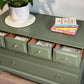 Stag Minstrel Chest of Drawers | Vintage Furniture Painted in Soft Green