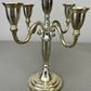Pair of Candelabras Vintage French Style Metal Five Arm Candle Holders LOT 6485
