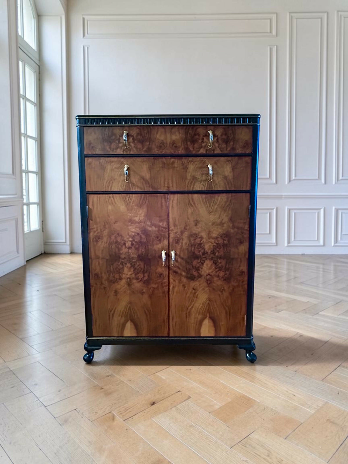Art Deco Cocktail Cabinet. Original 1920's cabinet. Handpainted.