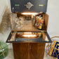 Art Deco Petite Walnut Cocktail Cabinet