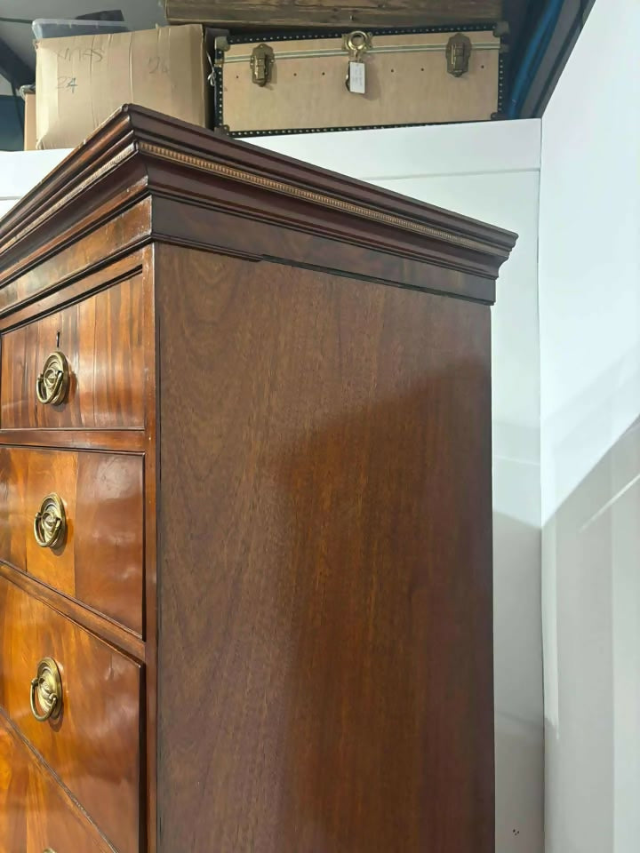 Edwardian Mahogany Chest On Chest