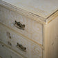 Antique Pine Chest of Drawers with stencils , three large drawers